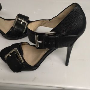 Michael Kors black stiletto high heel sandals